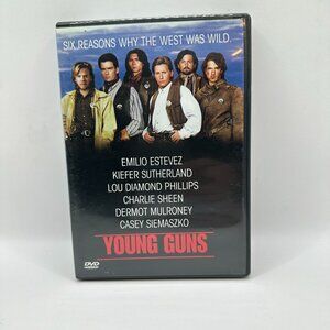 Young Guns DVD 1988 Emilio Estevez Kiefer Sutherland Western Film R Rated
